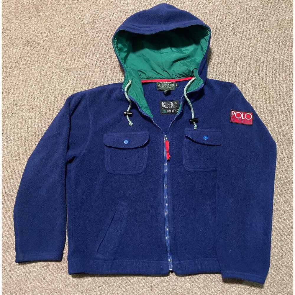 Vintage 90s Small Polo Ralph Lauren Country Hi-Tech Sportsman Polartec Fleece